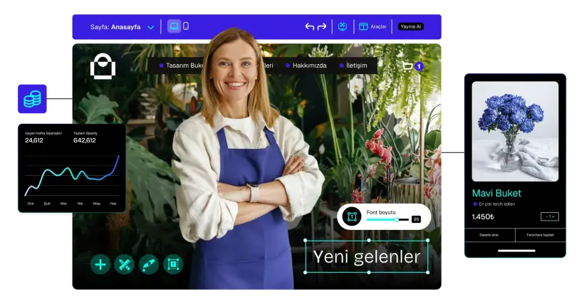 Tüm cihazlarla uyumlu responsive e-ticaret tasarımı