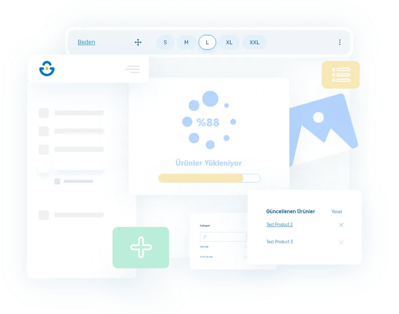 ideasoft panelinde toplu ürün ekleme ve güncelleme ekranı